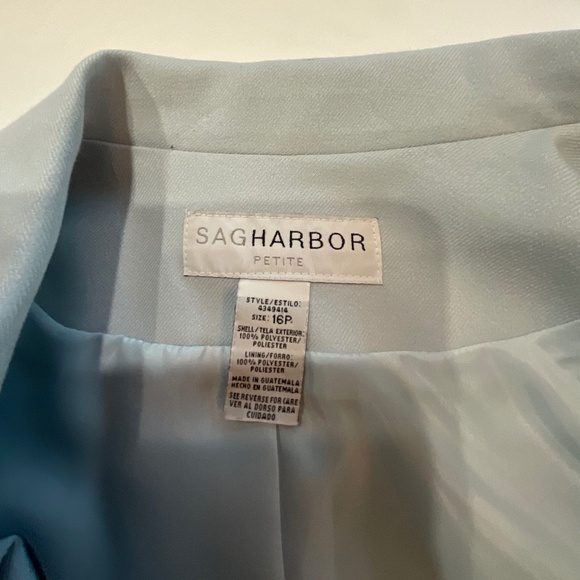 Sag Harbor light blue women’s jacket 16P - Picture 3 of 6